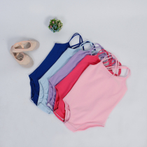 Summer cloth buckle camisole pure cotton girls ballet national one-piece clothing childrens dance clothing practice clothing