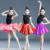 New childrens Latin dance dress summer childrens practice clothes girls professional examination competition regulations Latin costumes