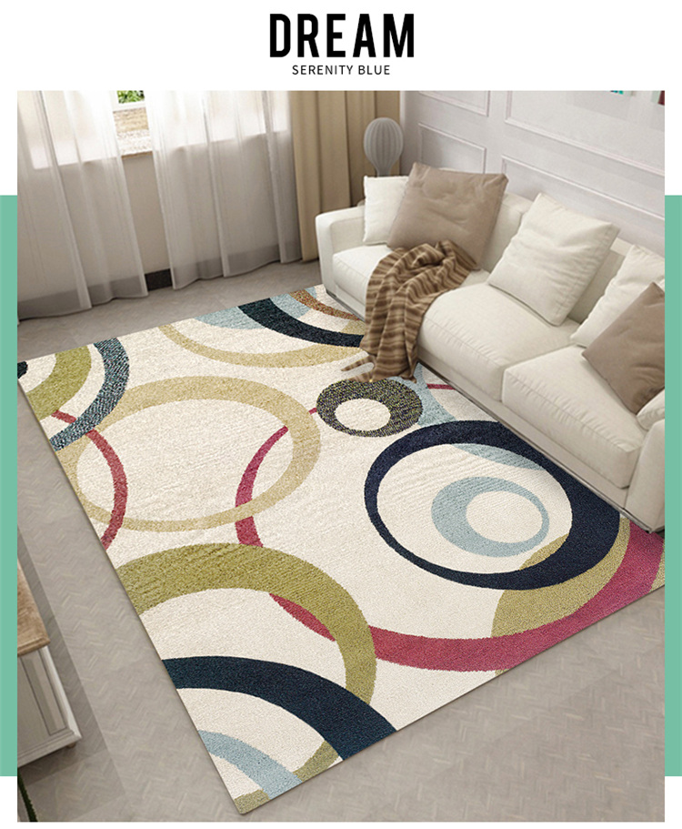 Thảm Bắc Âu ánh sáng sang trọng phòng khách sofa bàn cà phê mat nhà hiện đại tối giản phòng ngủ đầy đủ giường ngủ ghế chống trượt mat - Thảm thảm trang trí phòng khách