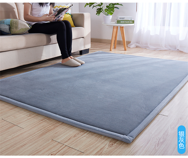 IKEA kang thảm tatami dày thảm giường trẻ em cửa sổ phòng khách và phòng ngủ thảm pad mat phòng bé bò - Thảm thảm nhung trải giường