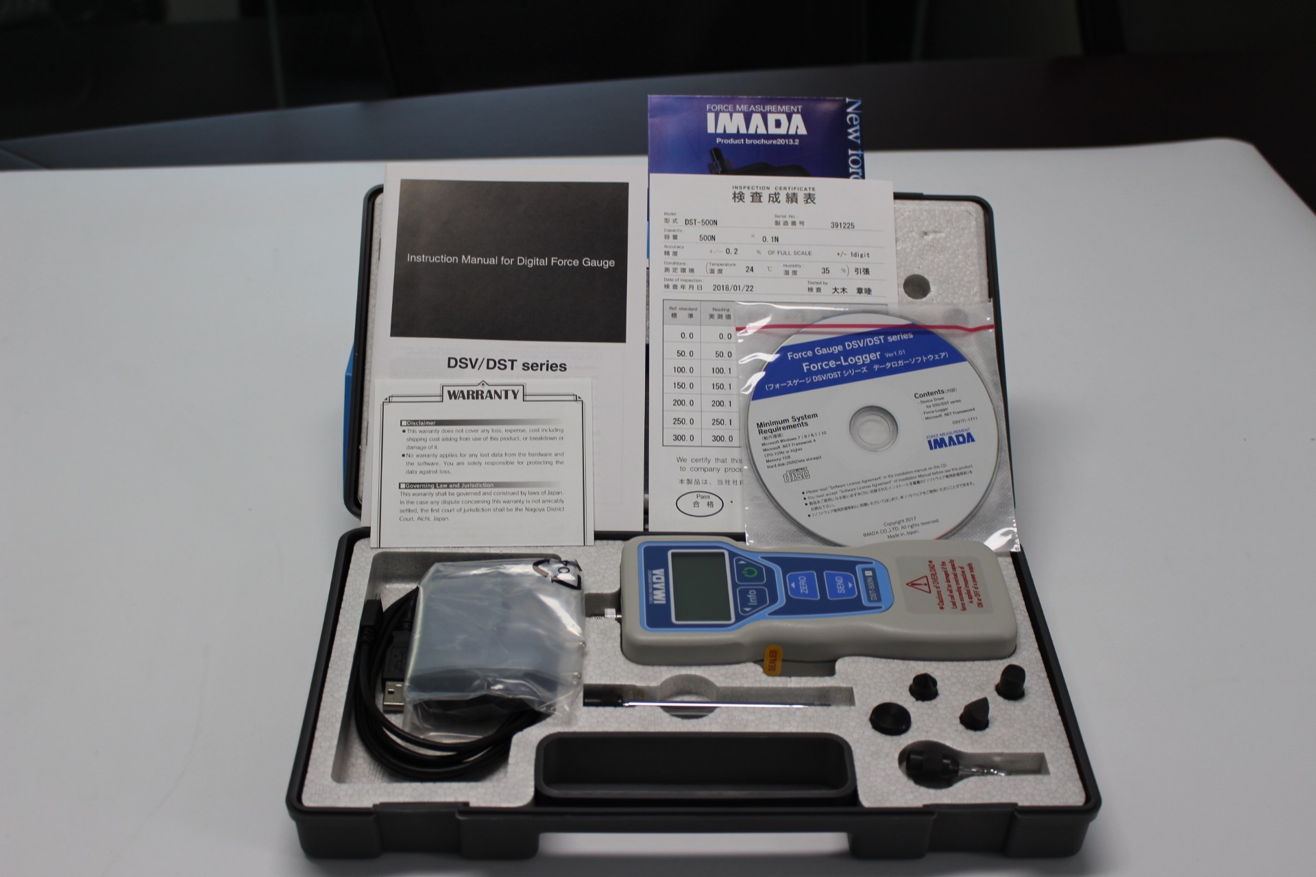 Japan IMADA DST-50N 200N 500N digital display push-pull force gauge dynamometer