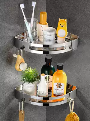 Bathroom wash table triangle rack toilet dressing room tripod toilet wall Wall Wall storage rack free of punching