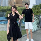 Парная одежда для влюбленных, трендовое летнее платье, дизайнерская летняя одежда, юбка, коллекция 2023, тренд сезона