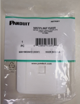 PANDUIT pan-NKFPL86F1SAW 86 single-port panel flat-mouth suitable for NETKEY module