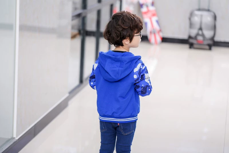 Thời trang gấu cho bé trai áo đôi trẻ em áo hoodie mùa xuân và mùa thu trẻ em mặc áo len trẻ em Hàn Quốc