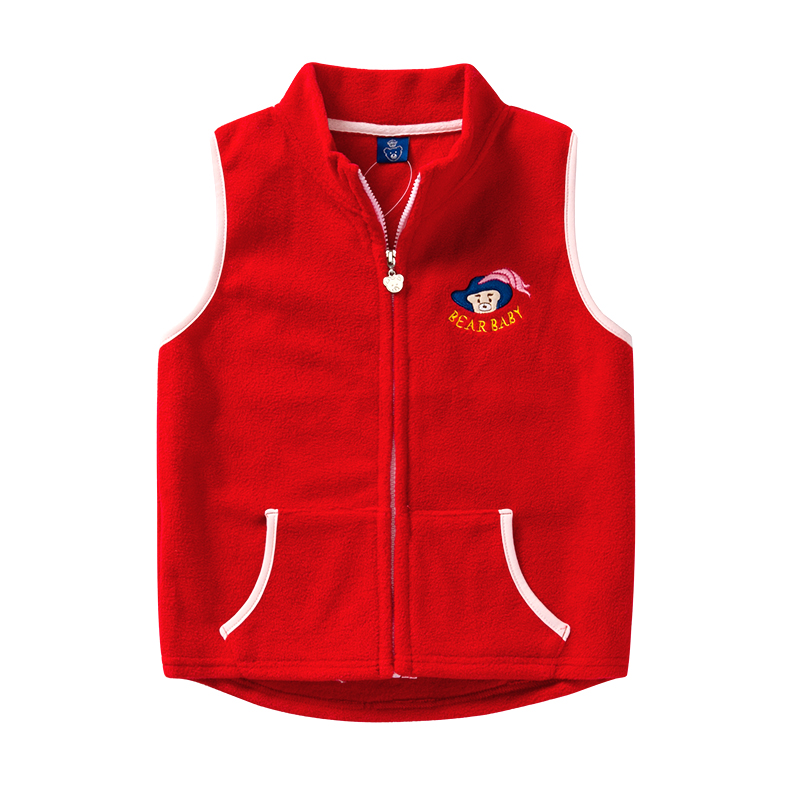 Thời trang trẻ em gấu áo vest trẻ em, vest cashmere, vest thời trang nữ, mùa thu và mùa đông, mặc mới, vest, thủy triều quần áo trẻ em