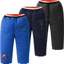 Clear Barn Warm Pants Winter Clothing Little Bear Boy Thickened Cotton Pants Outside Wearing Mens Baby Pants New Boy Pants Tide