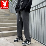 Playboy, тонкие черные джинсы, демисезонные повседневные брюки, в американском стиле, свободный прямой крой