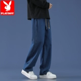 Playboy, демисезонные джинсы, повседневные брюки, свободный прямой крой, оверсайз, в американском стиле