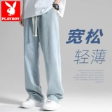 Playboy, светлые осенние демисезонные джинсы, повседневные брюки, свободный прямой крой