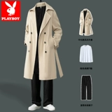 Playboy, плащ, мужской осенний демисезонный комплект, куртка в английском стиле, изысканный стиль, в британском стиле, оверсайз