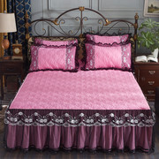 Phong cách châu âu chần ren giường váy mảnh duy nhất mùa hè Simmons trải giường 1.5 1.8 2 m giường bìa trượt bảo vệ bìa