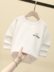 t-shirt trẻ em dài tay áo mùa thu không khí váy baby baby áo khoác 2020 mùa xuân và mùa thu mô hình trẻ em mới của t Han Chao. 