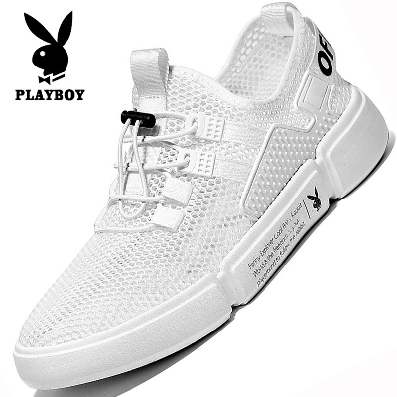 Floral Playboy men's shoes 2022 new breathable mesh sneakers 100 hitch summer sports casual little white shoes men's wave shoes