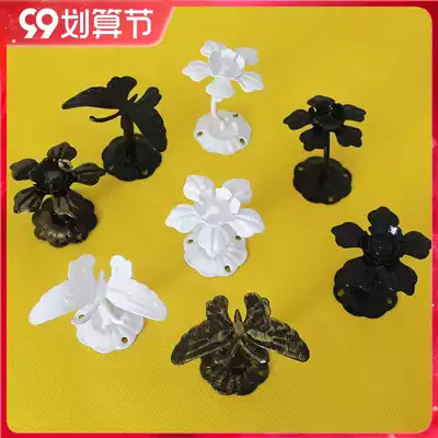 Flower-shaped butterfly upper wall adhesive hook clothing shop craft hook coat hook color hanger belt tie hook