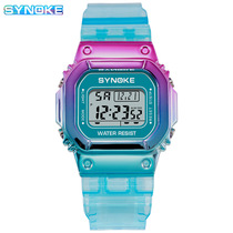 (The second half price) synke fashion colorful chameleon electronic watch male and female students Southeast Asia explosion