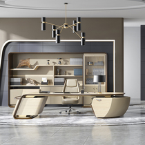 Cheng Yi office furniture American black walnut President table solid wood boss table large class desk combination desk