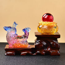 2022 Yi Ming Kaihu Year belongs to Ma Jixiang the family living room office ornaments of the home living room of the Goat Glazed