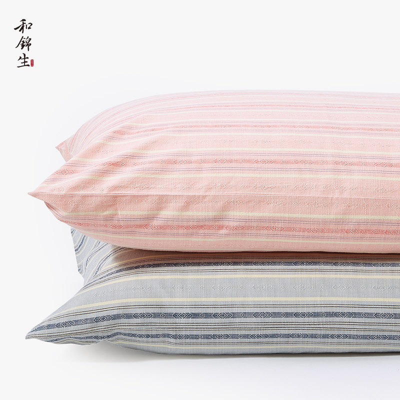 Hejinsheng cotton pillowcase single pillowcase pure cotton cotton old coarse cloth cotton soft sweat-absorbing breathable thickening autumn