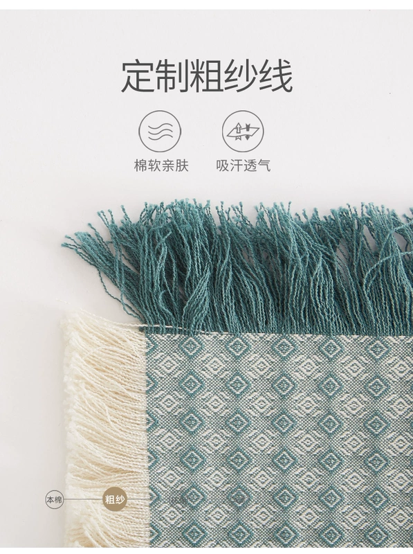 Vỏ gối "Heather", vỏ gối cotton thô cũ, vỏ gối cotton mùa hè [và Jinsheng] - Gối trường hợp