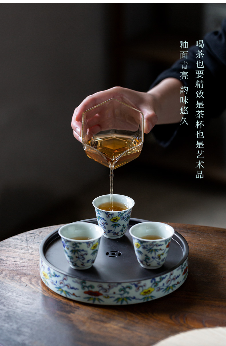 Ultimately responds to antique single cup of glair sample tea cup Chinese style restoring ancient ways of ceramic tea cup for cup masters cup