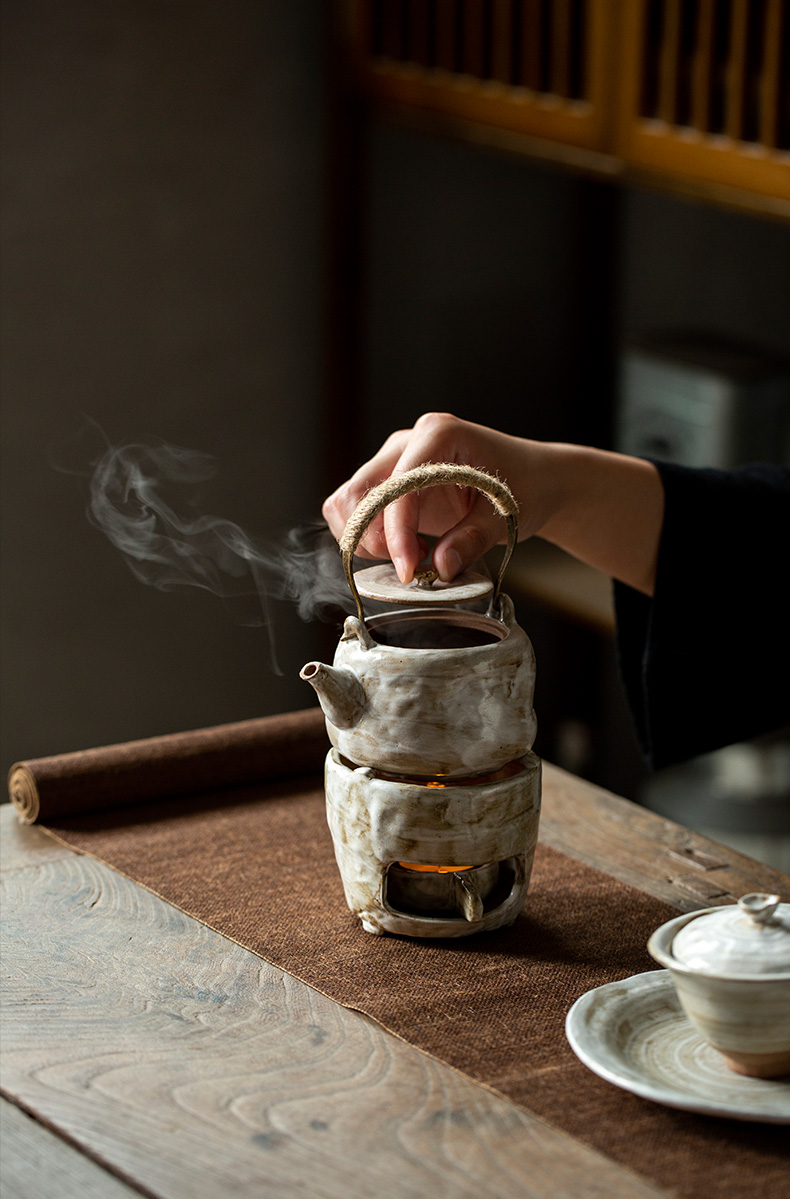 Ultimately responds to antique girder pot set of household kung fu tea tea stove temperature ceramic teapot hand made tea kettle