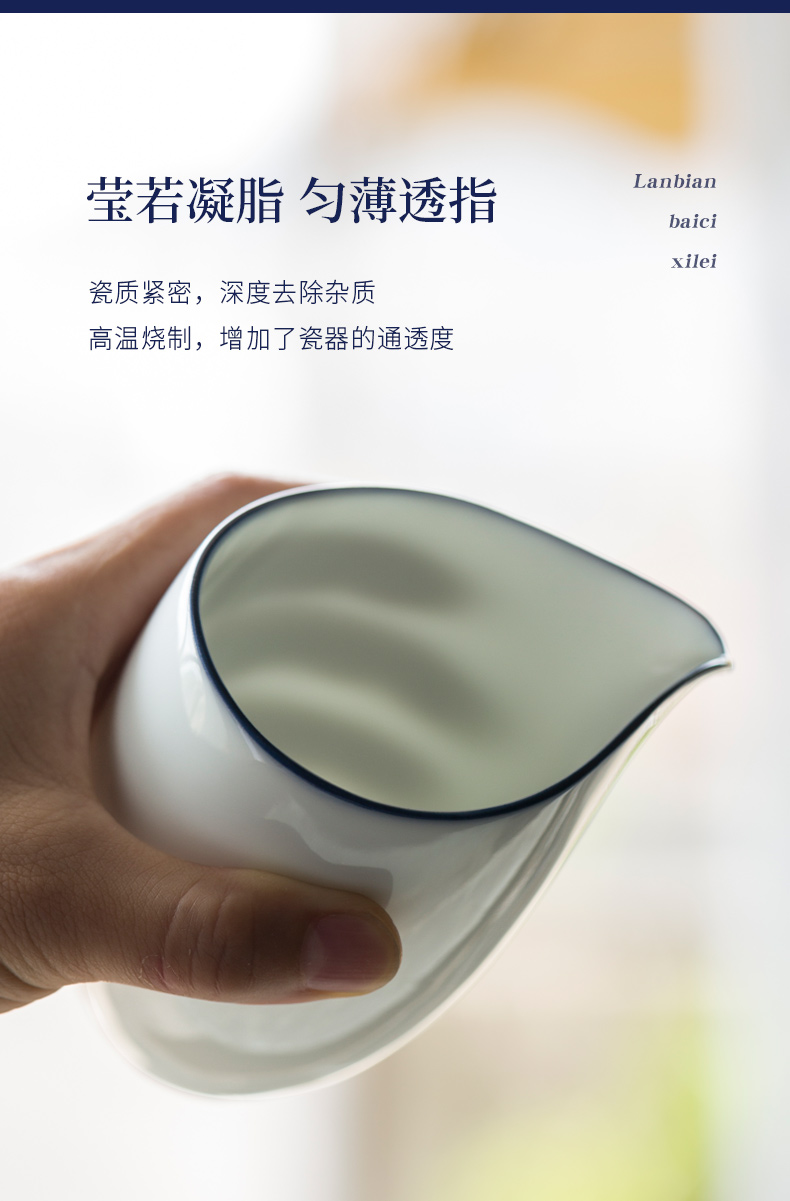 Ultimately responds to jingdezhen sweet Bai Dagong town manual white porcelain cup points of tea ware ceramic tea sea fair kung fu tea cup