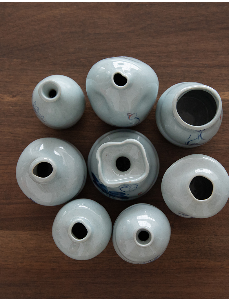 Ultimately responds to Japanese inserted tea machine zen tea taking floret bottle ceramic creative retro flower vases, tea art furnishing articles