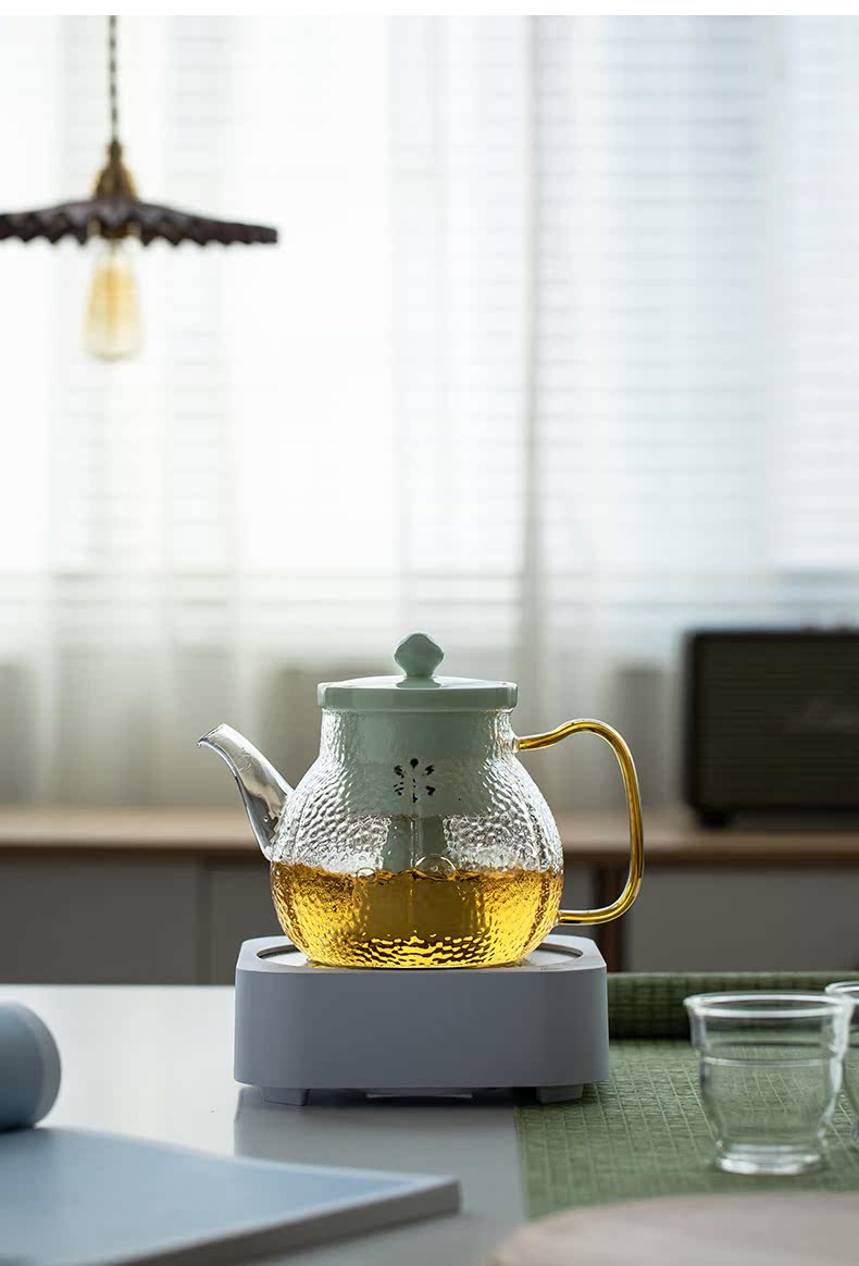 Ultimately responds to steam hammer the teapot glass teapot household single pot pot of high - temperature celadon porcelain bladder separation