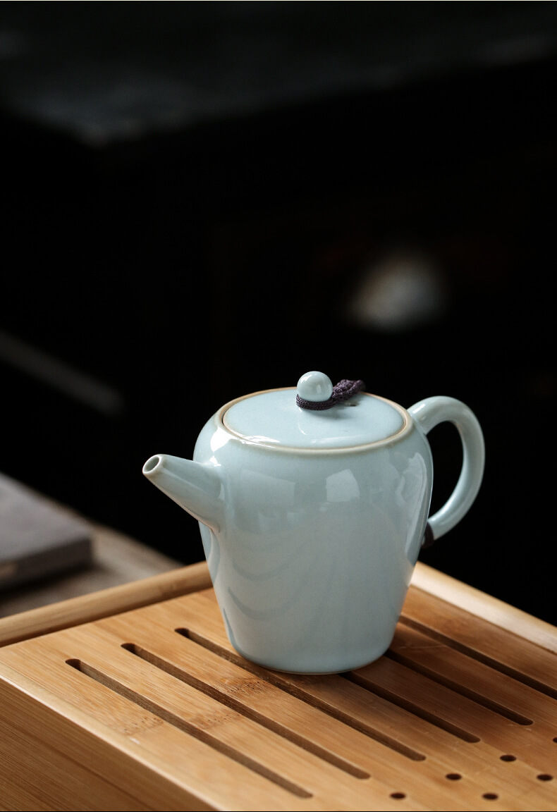 Ultimately responds to up teapot single pot of small open piece of jingdezhen ceramic filter tea household mini kung fu tea set by hand