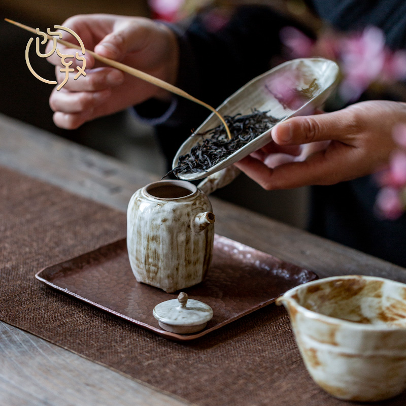 Ultimately responds to hand making coarse clay side took pot of Japanese ancient ceramic household teapot kung fu tea set filter with a single pot