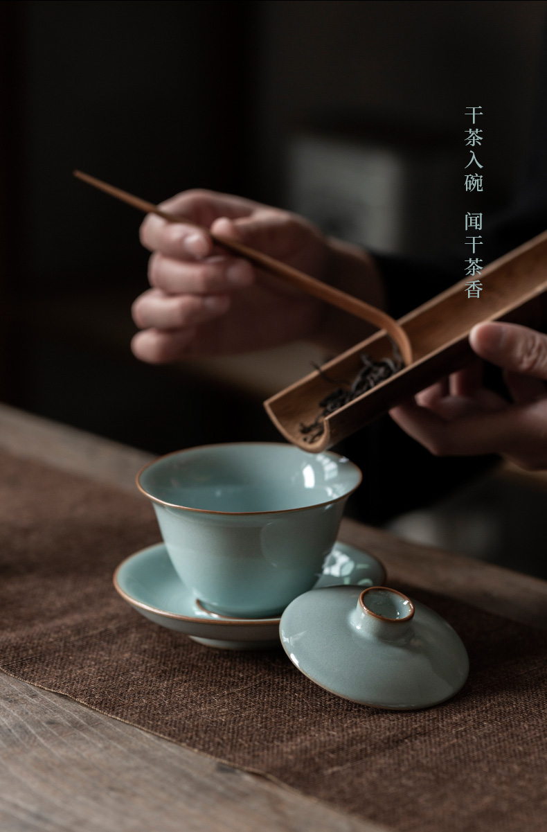 Ultimately responds to up with only three tureen individual household ceramic tea cup kung fu tea set manually ice to crack the tea keeps your porcelain