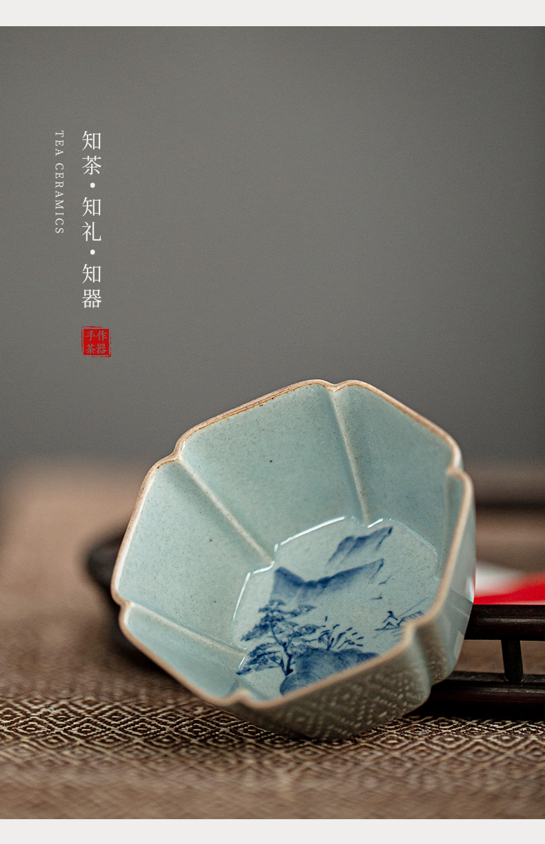 Ultimately responds to jingdezhen hand - made ceramic cups single sample tea cup large antique kung fu master cup single cup tea cup