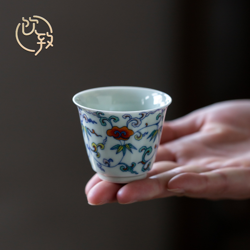Ultimately responds to antique single cup of glair sample tea cup Chinese style restoring ancient ways of ceramic tea cup for cup masters cup