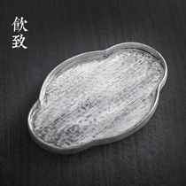 Drinking Japanese gilt silver pot supporting pot tea tray dry bubble table kung fu tea set tea ceremony accessories small