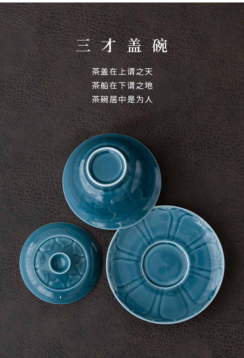 Ultimately responds hot tureen jingdezhen tea cups to prevent from the manual only three bowl of tea large single is not hot