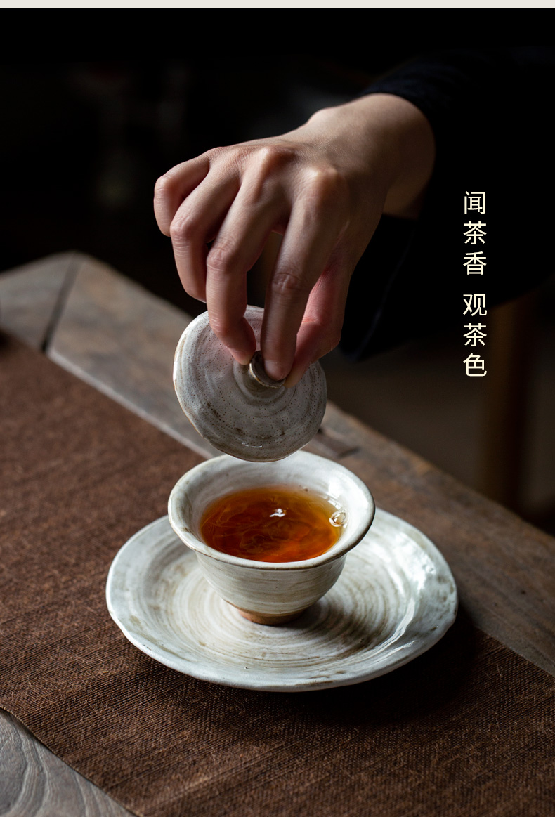 Ultimately responds to ceramic tureen household kung fu tea tea cup three begin for restoring ancient ways is not single finger bowl bowl