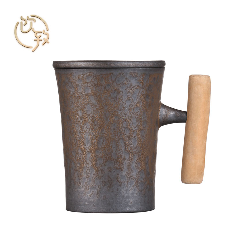 Ultimately responds to gold Japanese coarse ceramic keller retro keller hand coffee of tea cup of water glass ceramic individuals