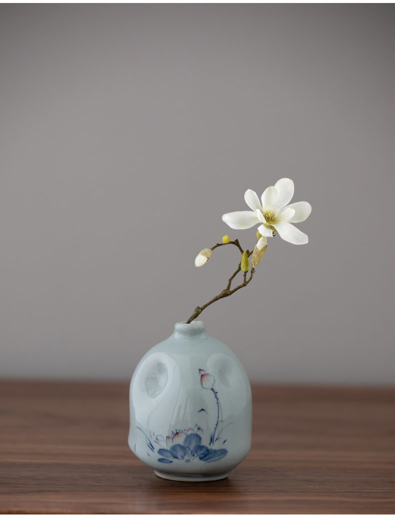 Ultimately responds to Japanese inserted tea machine zen tea taking floret bottle ceramic creative retro flower vases, tea art furnishing articles