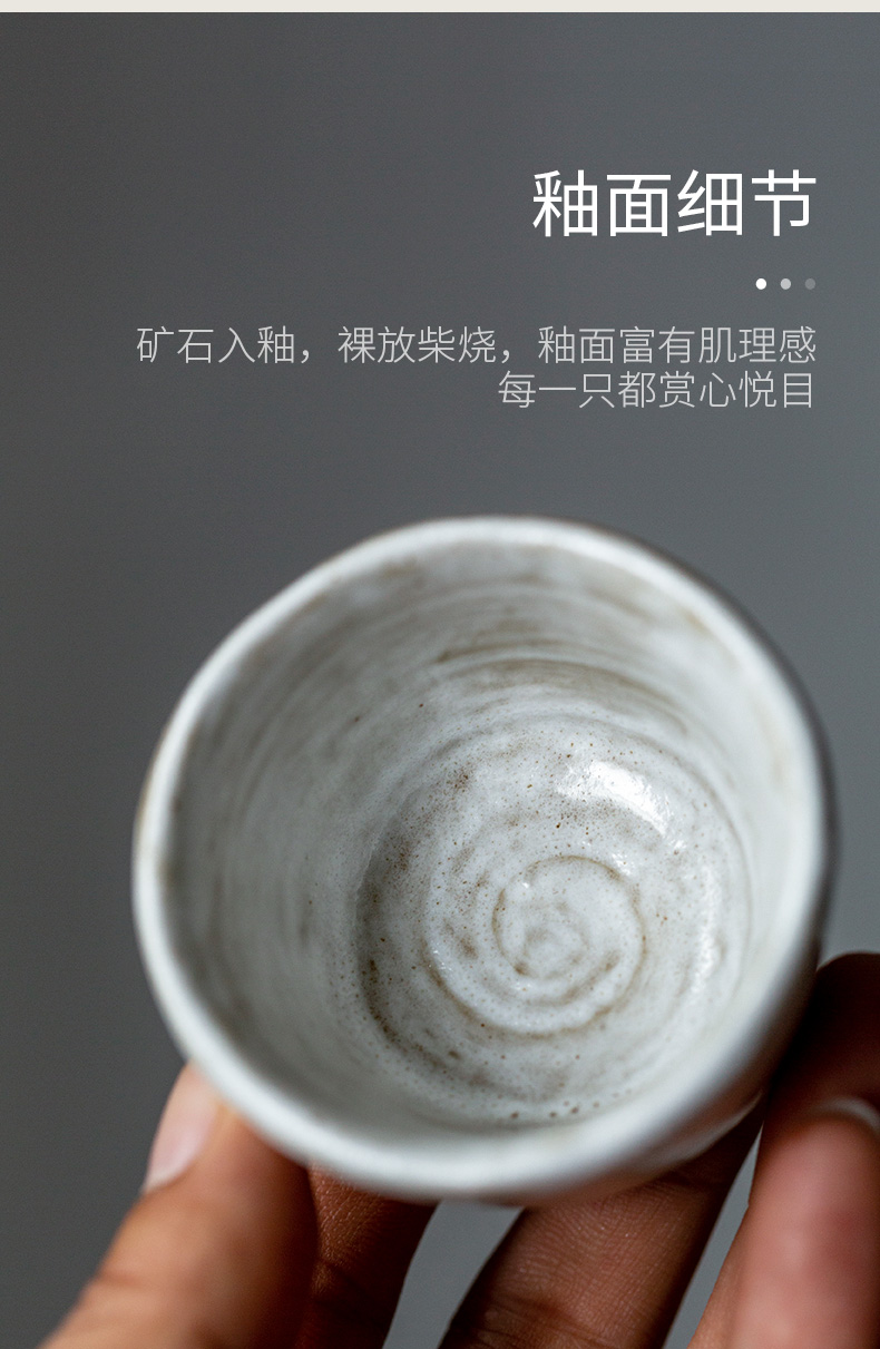 Ultimately responds to hand made ceramic sample tea cup single coarse pottery master kung fu tea cup personal cup a cup a cup of tea cups