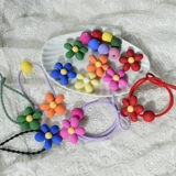 Акриловый ластик на солнечной энергии ручной работы, резинка для волос, аксессуар, большие бусины, «сделай сам»