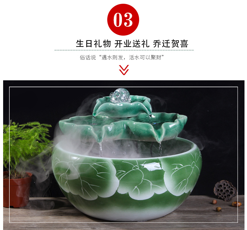 Package mail jingdezhen ceramic aquarium goldfish bowl lotus cylinder tortoise ceramic creative fish goldfish bowl aquarium