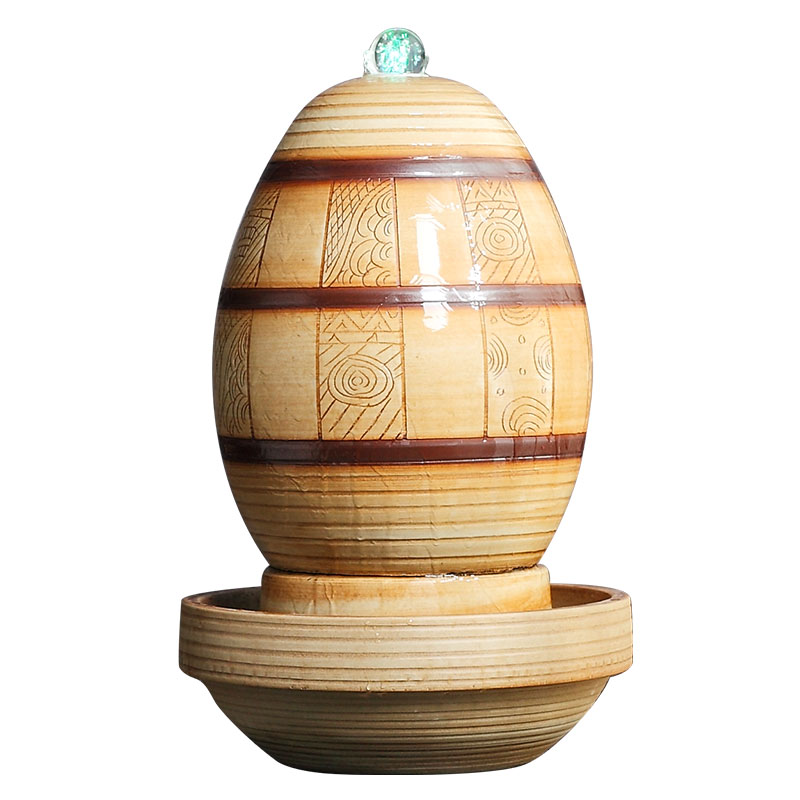 Jingdezhen to live in a small sitting room aquarium furnishing articles ceramic water fountain creative humidifying water tank