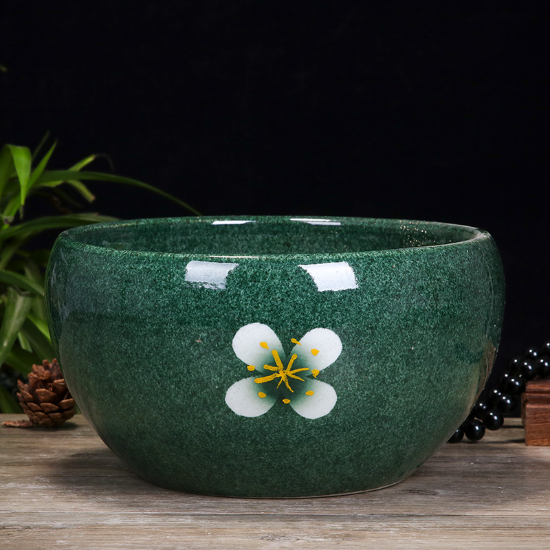 Jingdezhen ceramic fish small sitting room aquarium water fountain creative household humidifier water tank