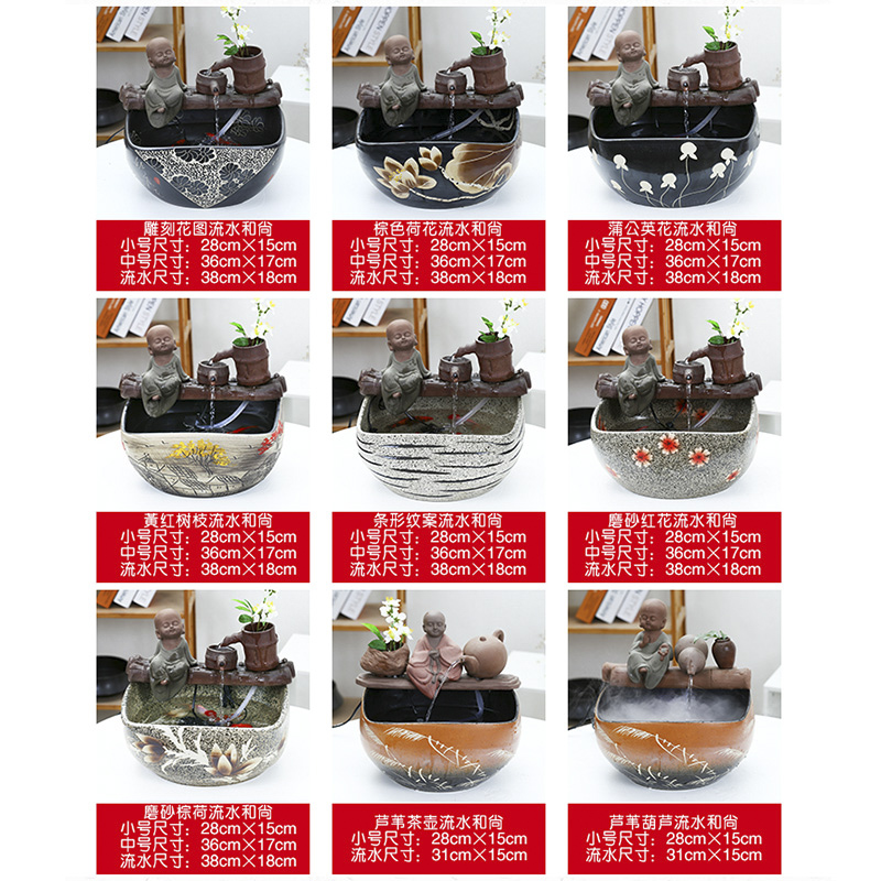 Package mail jingdezhen ceramic aquarium goldfish turtle cylinder water aquarium goldfish bowl creative small sitting room adornment