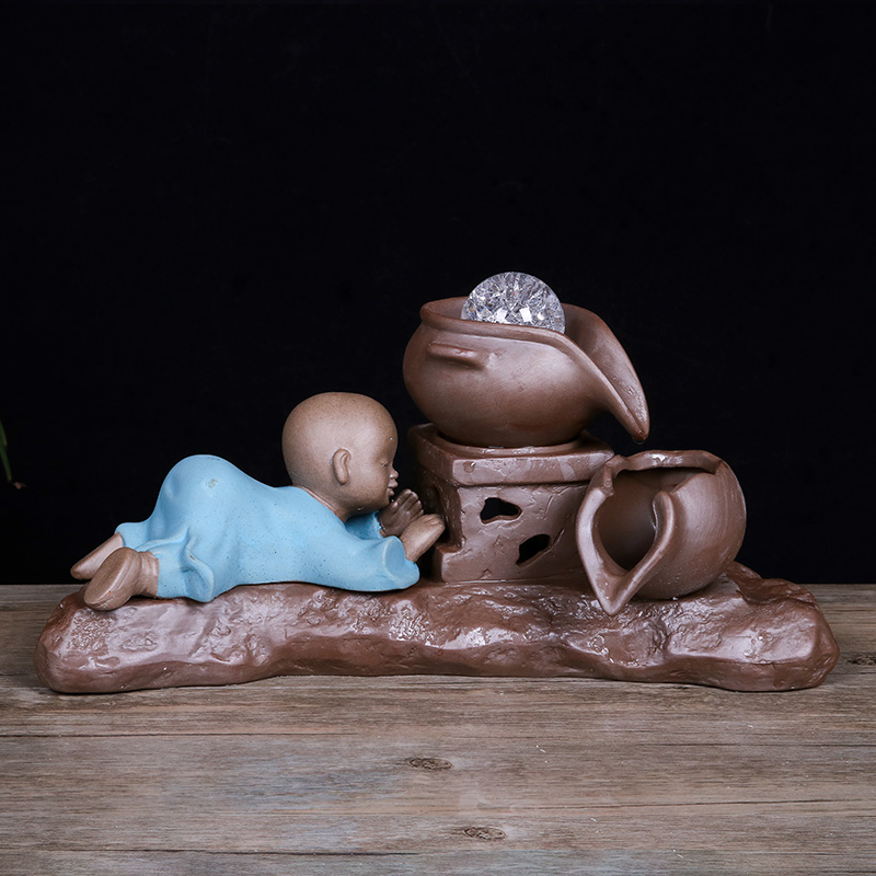 Jingdezhen ceramic aquarium creative household humidifier small fish farming water water fittings place indoor