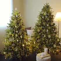 Christmas tree 2023 new home large simulation decorations diy scene layout with lights ins atmosphere style
