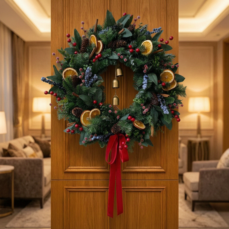 2026 New Christmas Decoration Wreath Door Hanging 40-80cm Vine Circle Gift Living Room Wall Scene Arrangement Wreath 2026 New Christmas Decoration Wreath Door Hanging 40-80cm Vine Circle Gift Living Room Wall Scene Arrangement Wreath