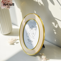 Time few early oval photo frame swing table light extravagant modern minimalist idea 6 inch 7 inch metal black photo frame