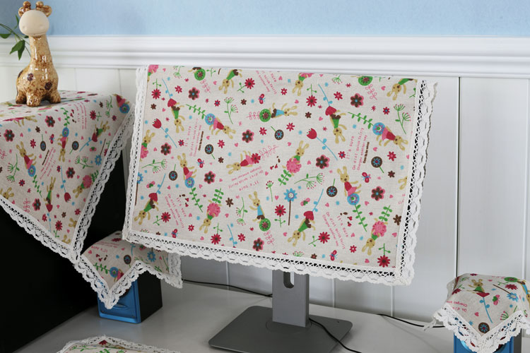máy tính sọc Hàng rào Trường hợp màn hình LCD máy màn hình treo lên phổ Bụi 17-24 inch - Bảo vệ bụi áo trùm máy giặt cửa trước electrolux